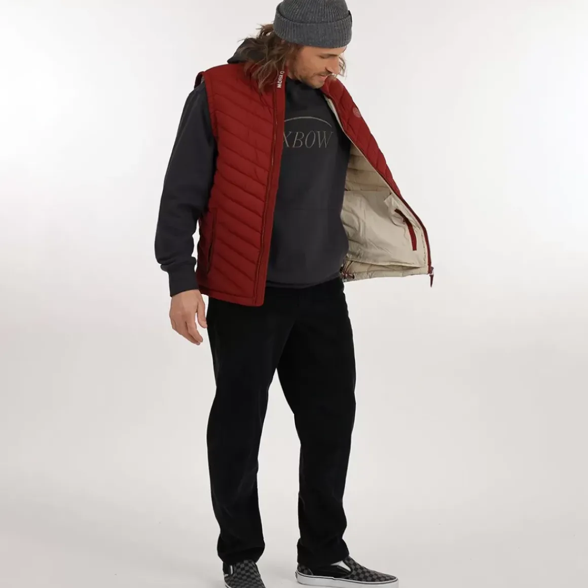 OXBOW Down jacket JELKOR - Grenat Fashion