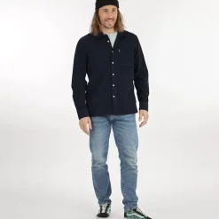 OXBOW Shirt CORTIL - Deep Marine Cheap