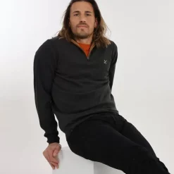 OXBOW Sweater PENZI - Noir Chiné Heather Black Fashion