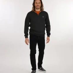 OXBOW Sweater PENZI - Noir Chiné Heather Black Fashion