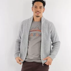 OXBOW Sweater PERALF - Gris Chiné Heather Grey Flash Sale