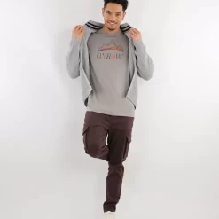 OXBOW Sweater PERALF - Gris Chiné Heather Grey Flash Sale