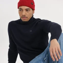 OXBOW Sweater PEROL - Deep Marine Chiné Heather Deep Marine Hot