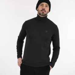 OXBOW Sweater PEROL - Noir Chiné Heather Black Flash Sale