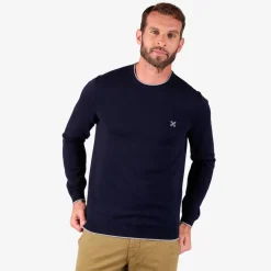 OXBOW Sweater PERONI - Deep Marine Chiné Heather Deep Marine Hot