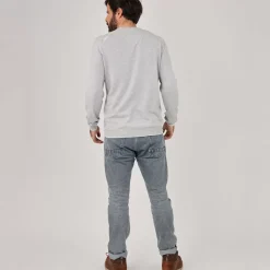 OXBOW Sweater PERONI - Gris Chiné Heather Grey Shop