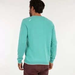OXBOW Sweater PIVEGA - Heather Turquoise Hot