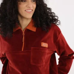 OXBOW Sweatshirt SABRINA - Grenat Outlet