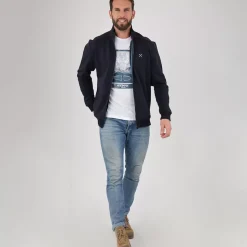 OXBOW Sweatshirt SAKOP - Deep Marine Chiné Heather Deep Marine Sale