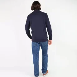 OXBOW Sweatshirt SALTCOATS - Deep Marine Chiné Heather Deep Marine Outlet