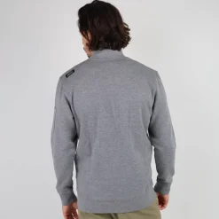 OXBOW Sweatshirt SALTCOATS - Gris Chiné Foncé Dark Heather Grey Clearance