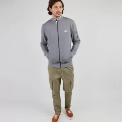 OXBOW Sweatshirt SALTCOATS - Gris Chiné Foncé Dark Heather Grey Clearance