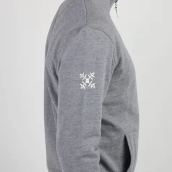 OXBOW Sweatshirt SALTCOATS - Gris Chiné Foncé Dark Heather Grey Clearance