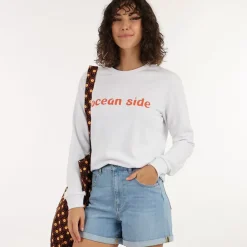 OXBOW Sweatshirt SERENA - White Clearance